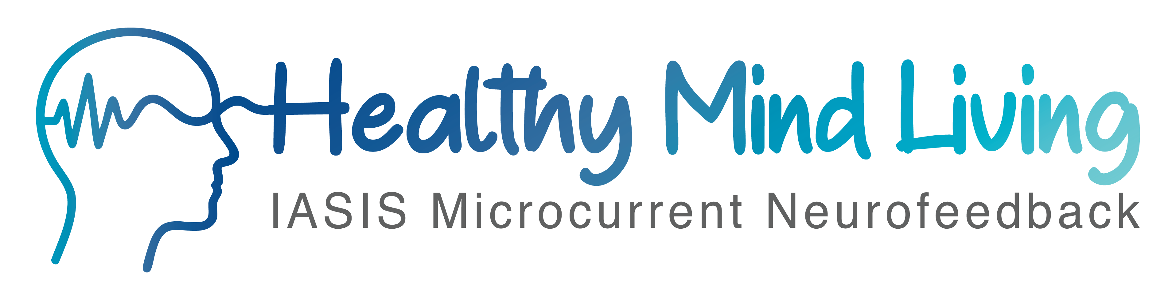 Logo of Healthy Me Microcurrent Therapy featuring a heart and electrocardiogram line.
